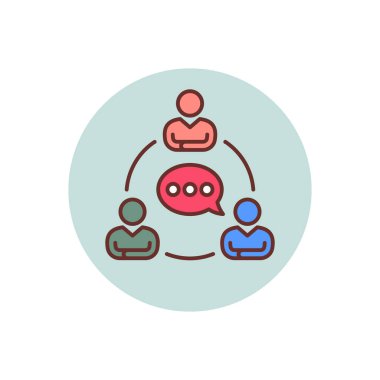 İletişim simgesi vektörde. Logotype