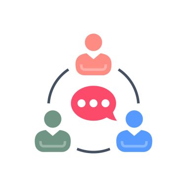 İletişim simgesi vektörde. Logotype