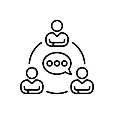 İletişim simgesi vektörde. Logotype
