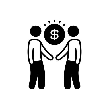 Vektör olarak anlaşma simgesi. Logotype