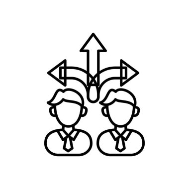 İş Yönetimi ikonu vektör olarak. Logotype