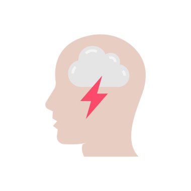 Vektör olarak akıllı düşünme simgesi. Logotype