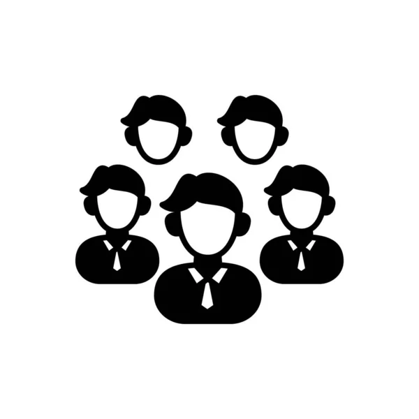 Executive Team Icon Vector Logotype — Vettoriale Stock