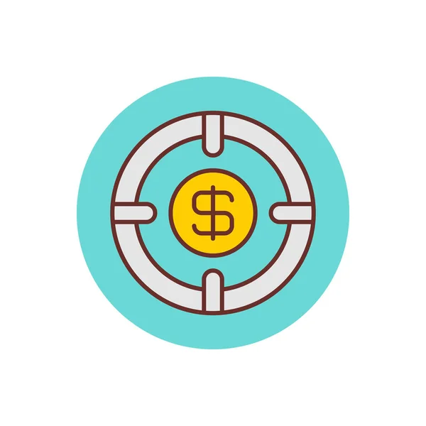 Business Goal Icon Vector Logotype — стоковый вектор
