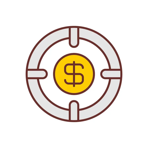 Business Goal Icon Vector Logotype — стоковый вектор