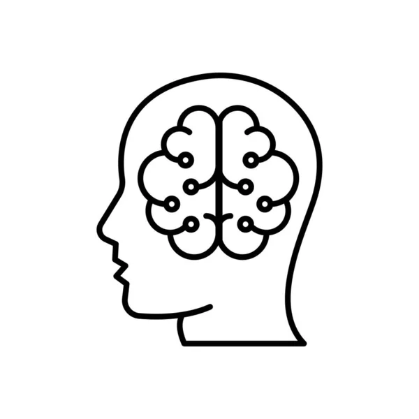 Intelligence Icon Vector Logotype — Vetor de Stock