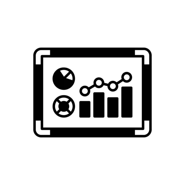 Data Presentation Icon Vector Logotype — Stok Vektör