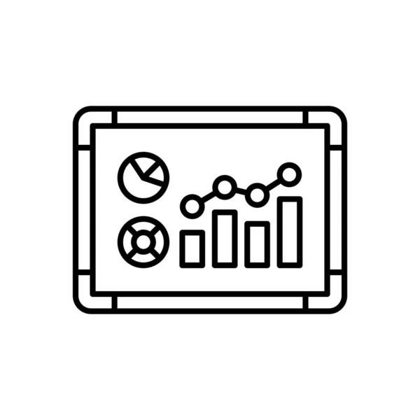 Data Presentation Icon Vector Logotype — Stock vektor