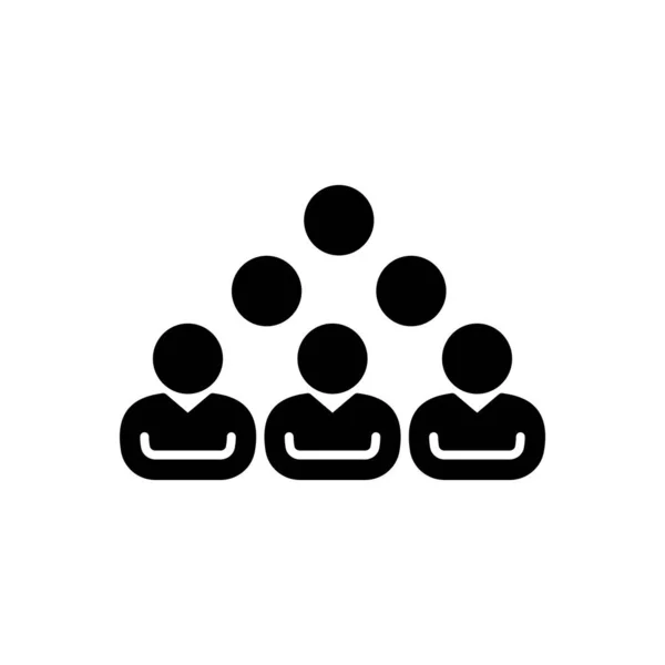 Icona Del Pubblico Nel Vettore Logotipo — Vettoriale Stock