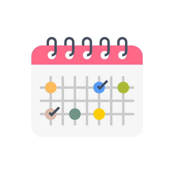 Event Schedule Icon Vector Logotype — Wektor stockowy