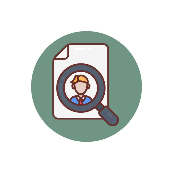 Hunting Employee Icon Vector Logotype — 스톡 벡터