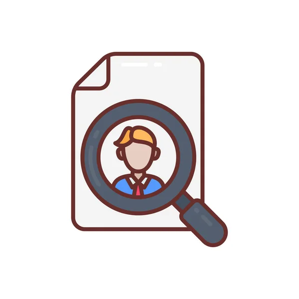 Hunting Employee Icon Vector Logotype — Διανυσματικό Αρχείο