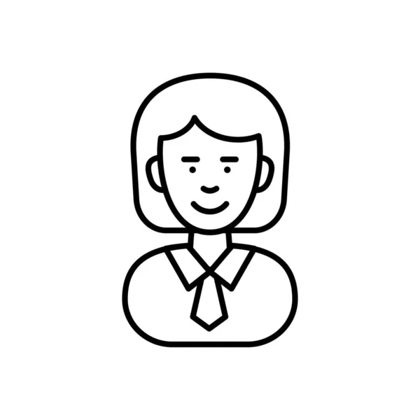 Businesswoman Icon Vector Logotype — стоковый вектор