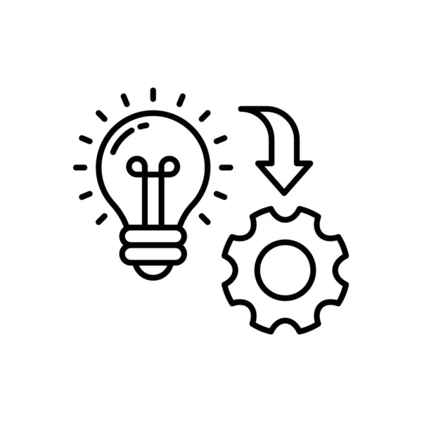 Idea Development Icon Vector Logotype — Vettoriale Stock