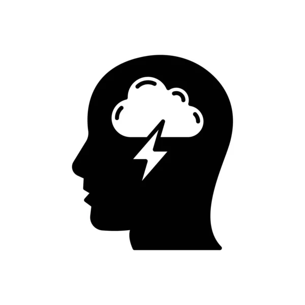 Smart Thinking Icon Vector Logotype — Vector de stock