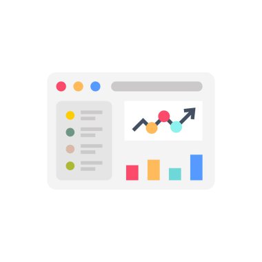 SEO Rapor simgesi vektörde. Logotype
