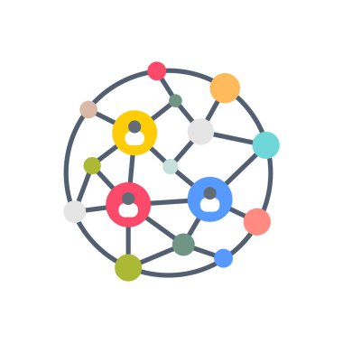 Vektör olarak Küresel İletişim simgesi. Logotype