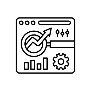 Browser Optimization icon in vector. Logotype