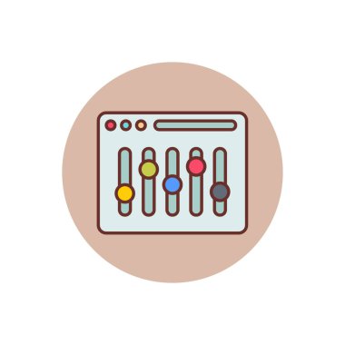 Refine Webpage icon in vector. Logotype