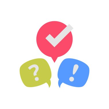 Vektör içinde tartışma simgesi. Logotype