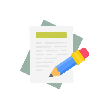 Content Writing icon in vector. Logotype