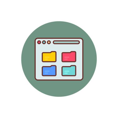 File Storage icon in vector. Logotype