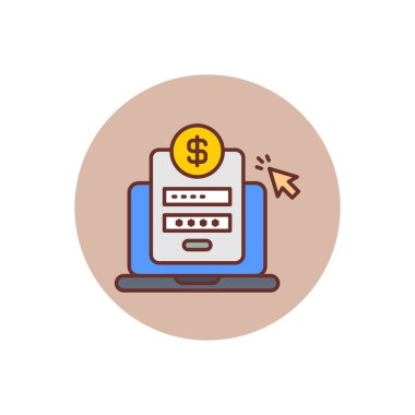 Online Banking icon in vector. Logotype