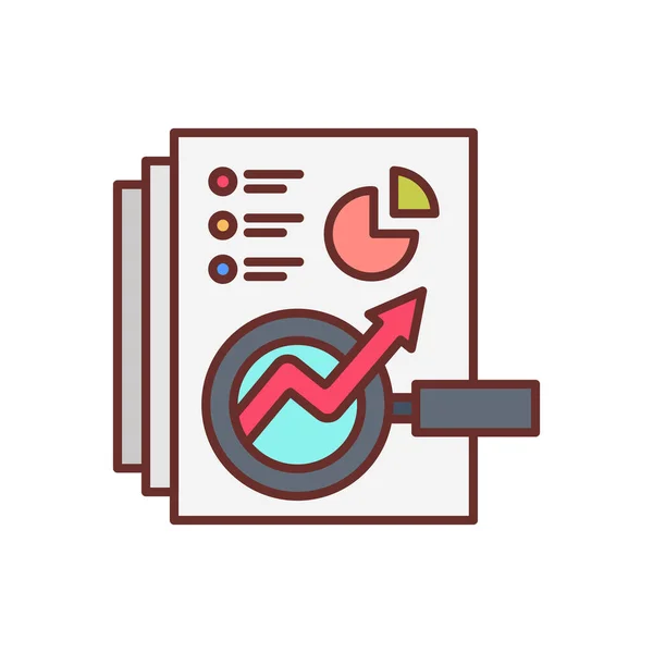 Marketing Research Icon Vector Logotype — 图库矢量图片