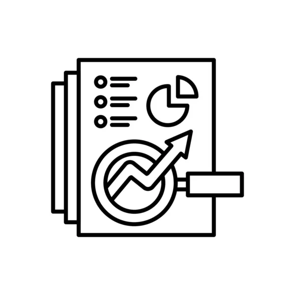 Marketing Research Icon Vector Logotype — 스톡 벡터