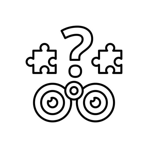 Vektör Olarak Çözüm Simgesini Bul Logotype — Stok Vektör