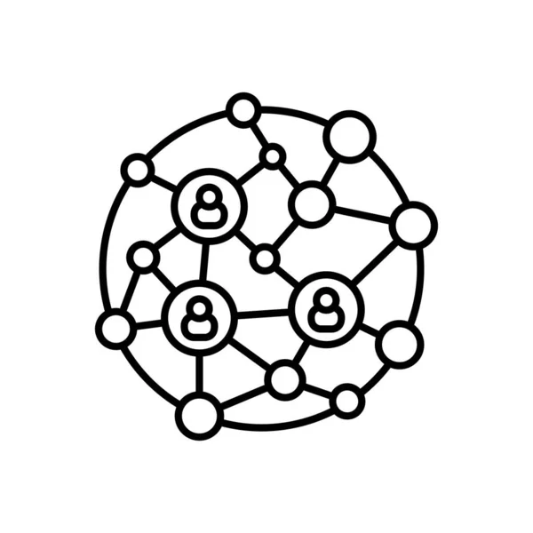 Значок Глобальної Комунікації Векторі Логотип — стоковий вектор