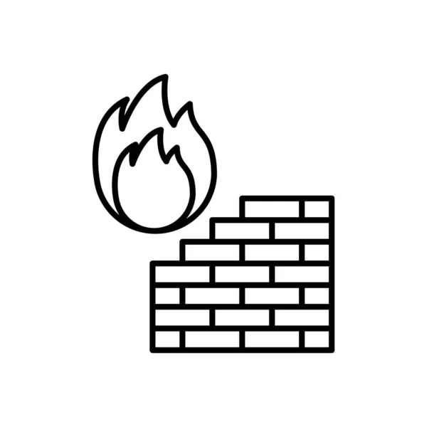 Vektör Olarak Firewall Simgesi Logotype — Stok Vektör