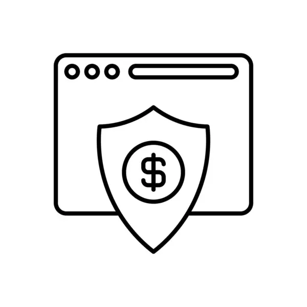 Online Banking Εικονίδιο Διάνυσμα Λογότυπο — Διανυσματικό Αρχείο