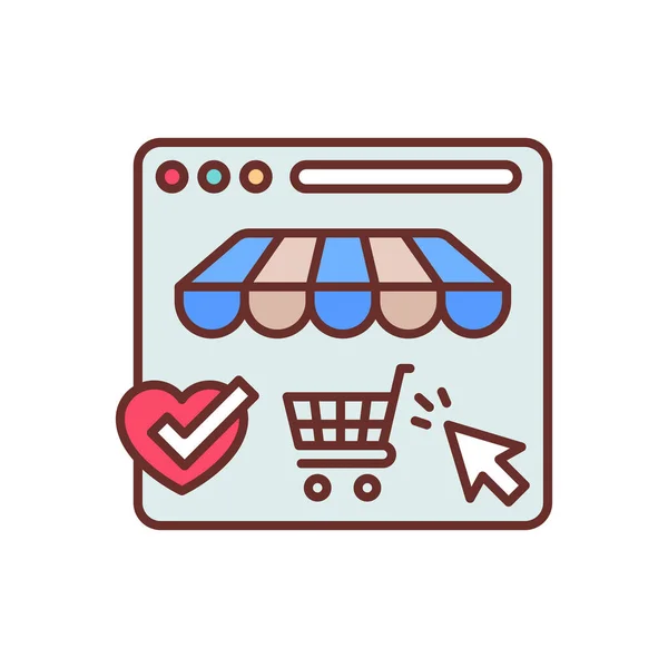 Shop Icon Vector Logotype — Archivo Imágenes Vectoriales