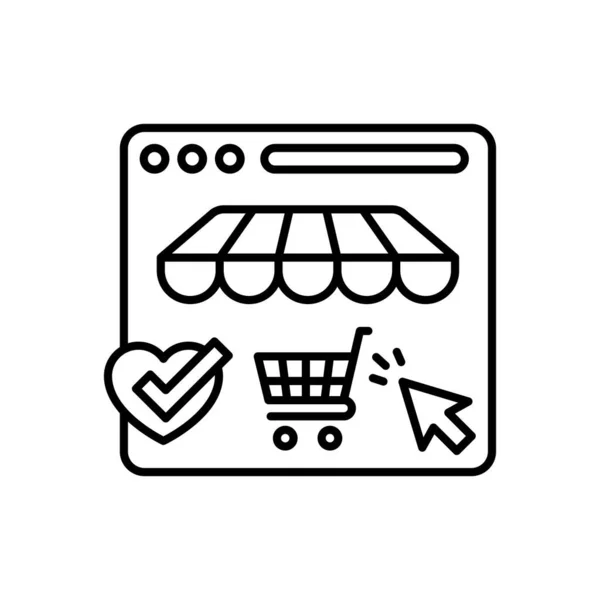 Shop Icon Vector Logotype — Stock vektor
