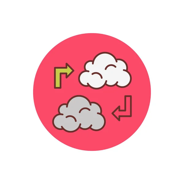 Cloud Connection Symbol Vektor Logotyp — Stockvektor