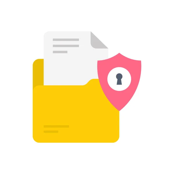 Document Security Icon Vector Logotype — 스톡 벡터