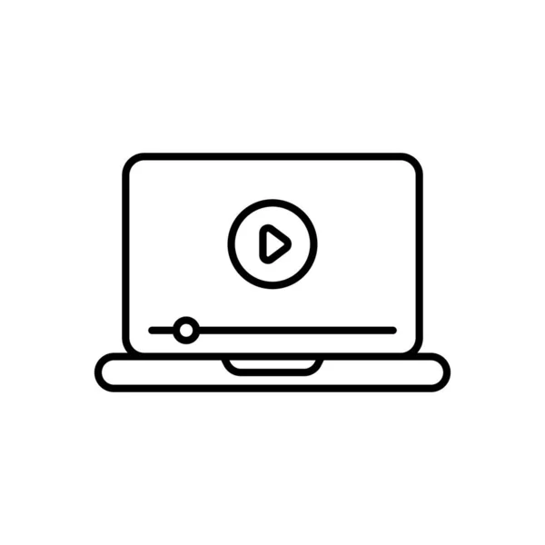 Video Play Icon Vector Logotype — Vettoriale Stock