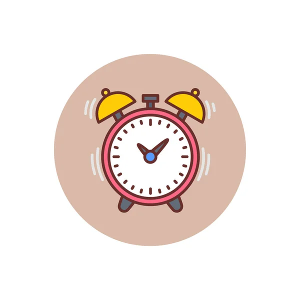 Ícone Alarm Vetor Logotipo — Vetor de Stock
