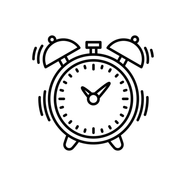 Ícone Alarm Vetor Logotipo —  Vetores de Stock