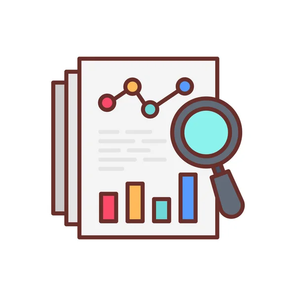 Find Data Icon Vector Logotype — Vector de stock