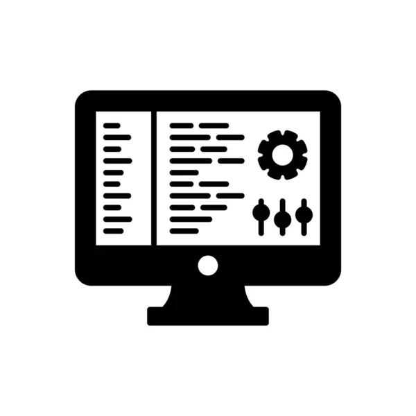 Software Development Icon Vector Logotype — Image vectorielle