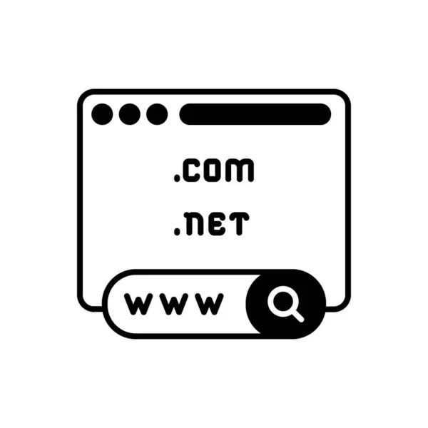Search Domain Icon Vector Logotype — Image vectorielle