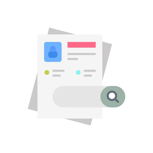 Search Document Icon Vector Logotype — 스톡 벡터