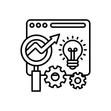 Find SEO Solution icon in vector. Logotype