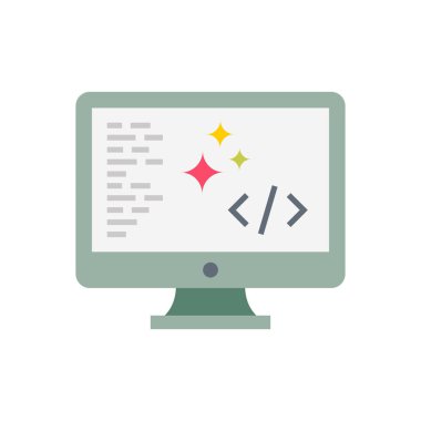 Clean Coding icon in vector. Logotype
