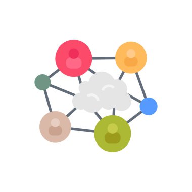 Cloud Network Connectivity icon in vector. Logotype