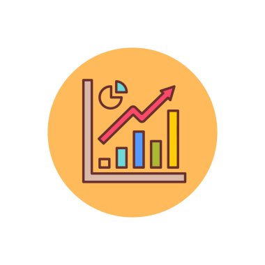 Graph UP icon in vector. Logotype