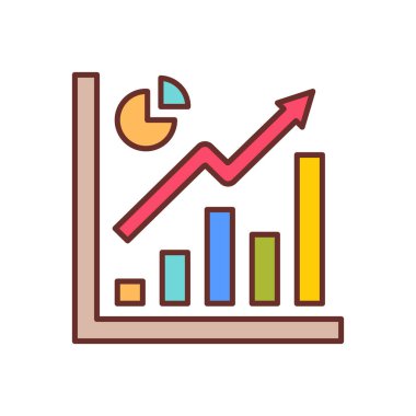 Graph UP icon in vector. Logotype