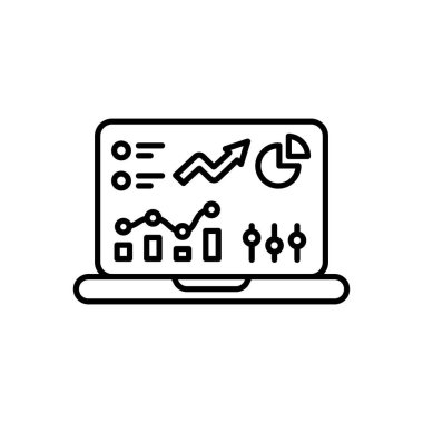 Analytic icon in vector. Logotype
